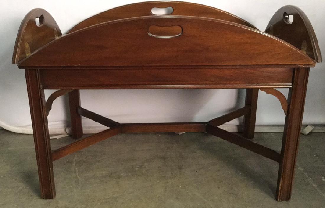 mahogany and Brass Butler's Tray Coffee Table (1 of 11)