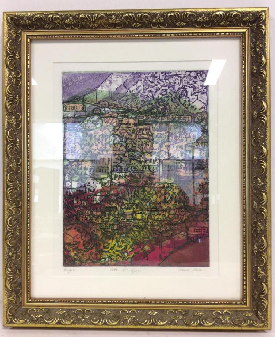 MARION GREEN CAFE D’AZUR Lithograph (1 of 10)