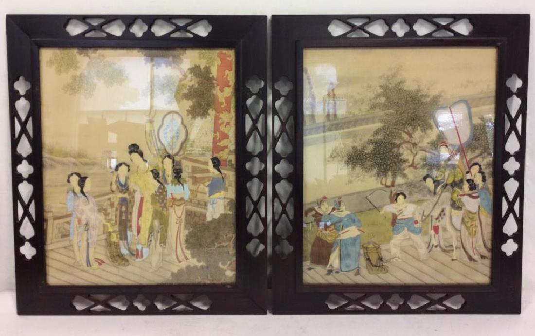 Lot 2 Hand Colored Japanese Prints (1 of 8)