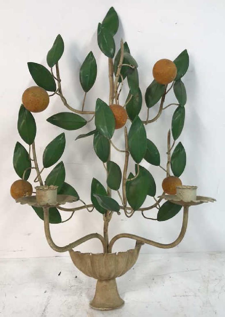 Painted Metal Orange Tree Candelabra (1 of 9)