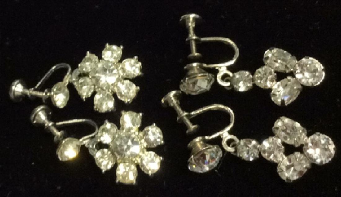 Lot 2 Vintage/Antique Rhinestone Earrings (1 of 7)