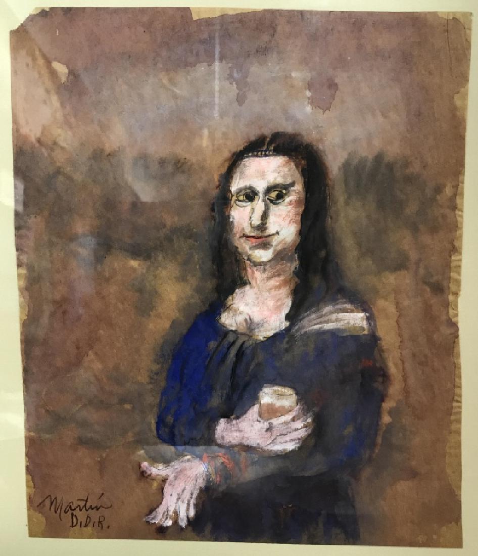 JAMES MARTIN Painting On Paper Mona Lisa (1 of 10)