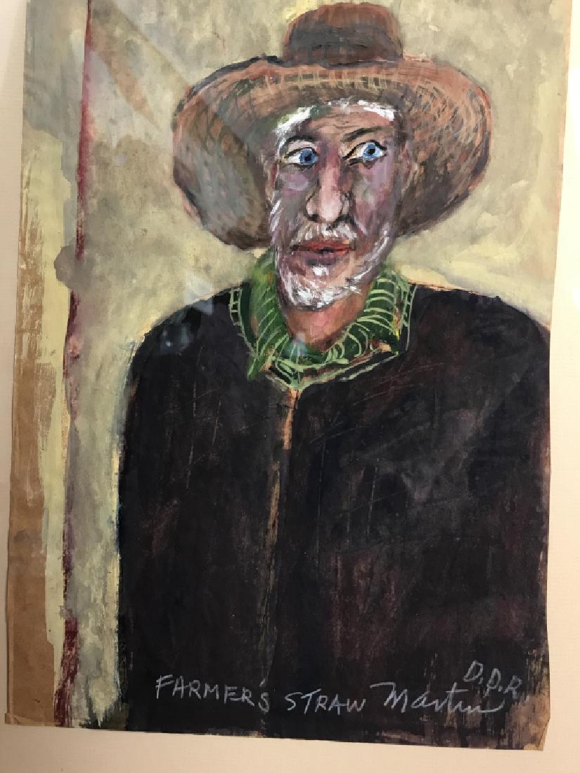 JAMES MARTIN Painting On Paper Farmer’s Straw (1 of 10)