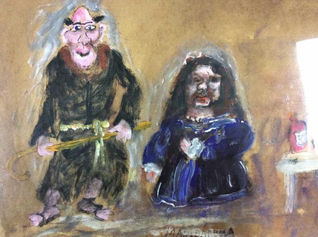 JAMES MARTIN Figurals Painting on Paper (1 of 7)