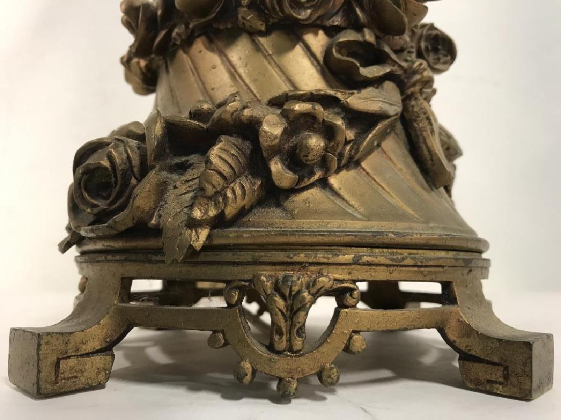 Gilded Porcelain & Metal Angel Figural Lamp (1 of 10)