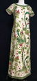 Vintage Couture Embroidered Silk Dress