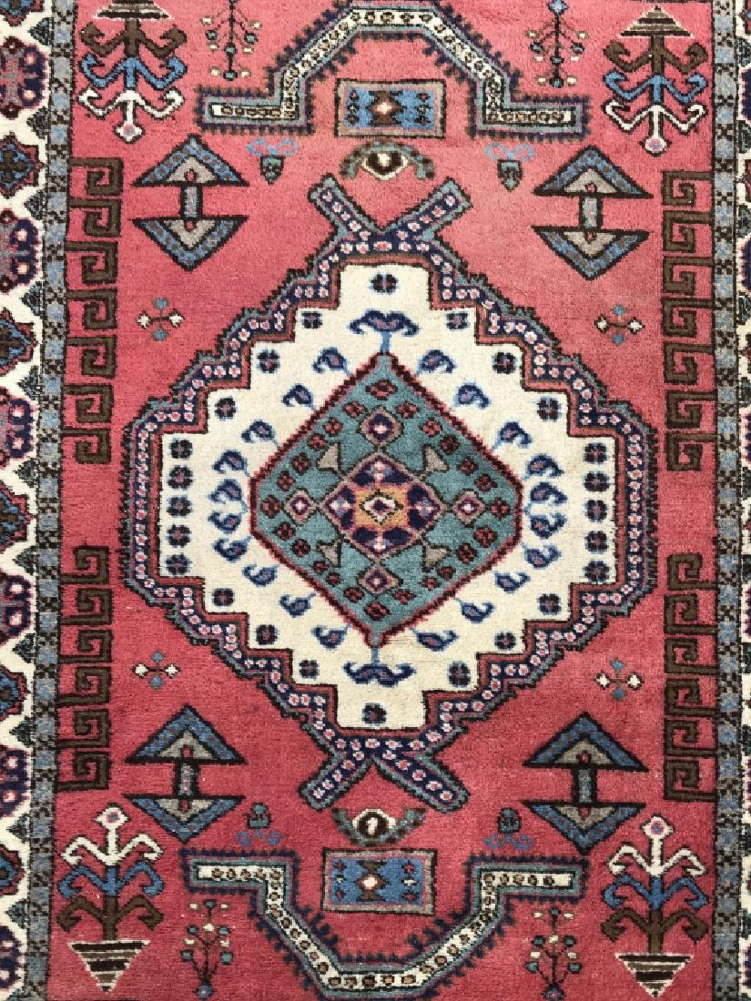 Handmade Vintage Wool Rug W Fringes (1 of 10)