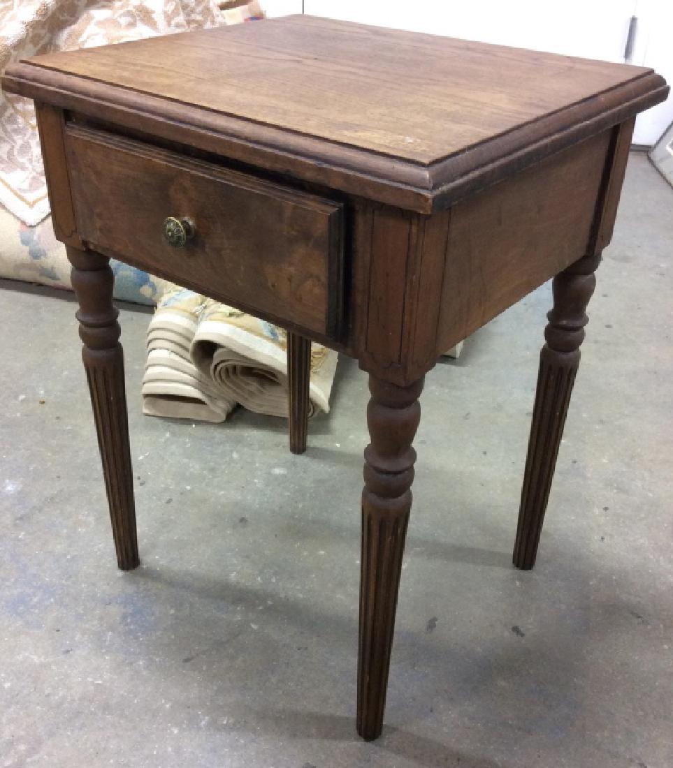 Vintage Carved Wooden Side Table (1 of 7)