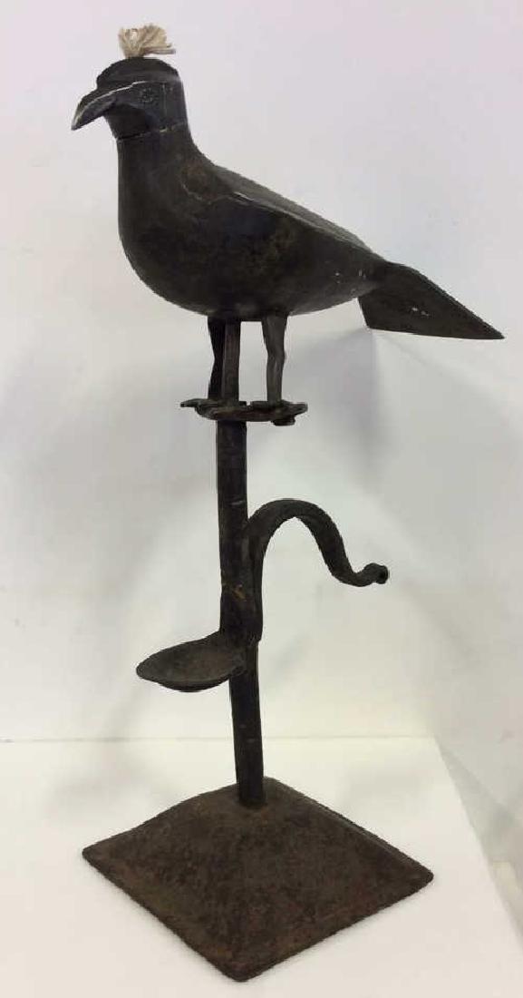 Tibetan Bronze Bird Oil Lamp (1 of 8)