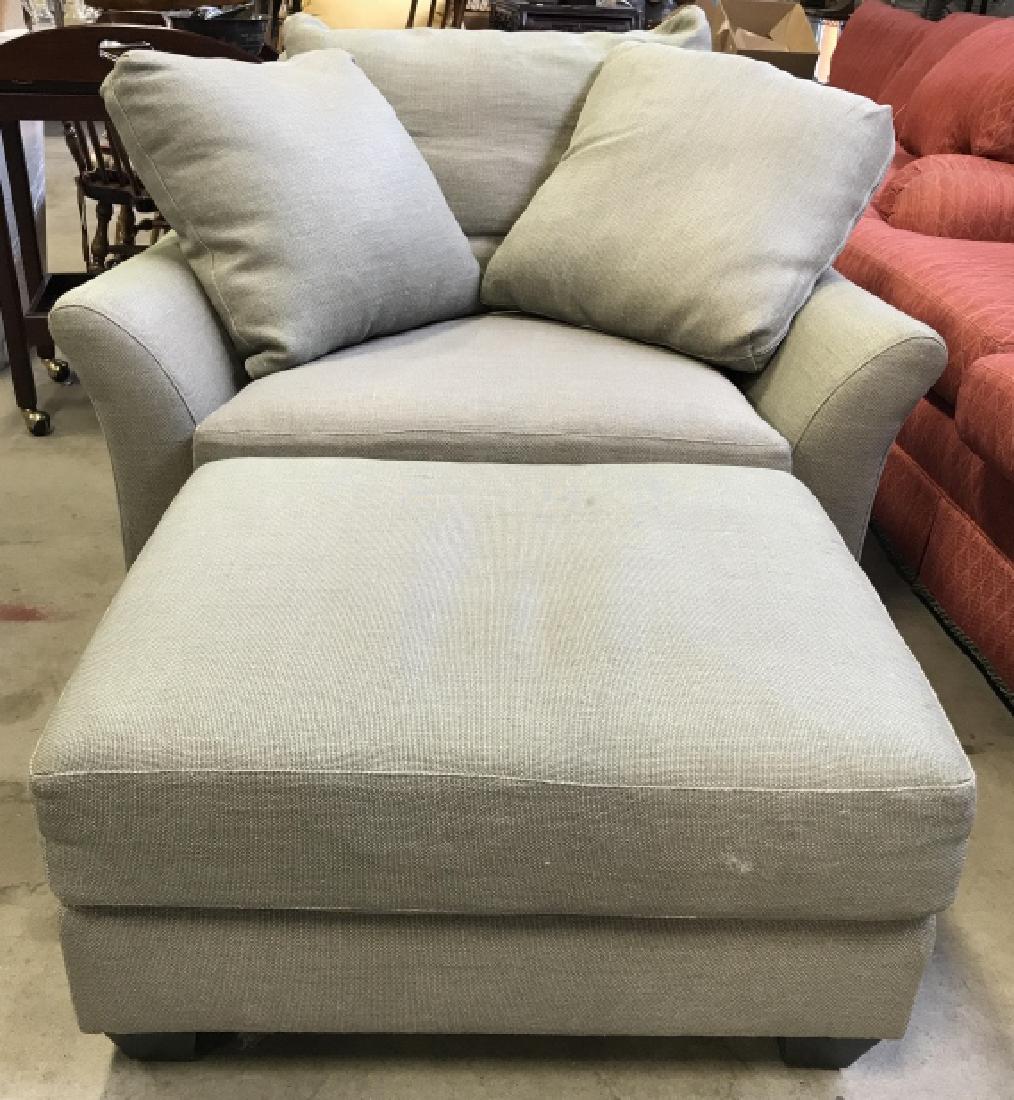 Lot 2 VERELLEN Arm Chair & Ottoman (1 of 10)