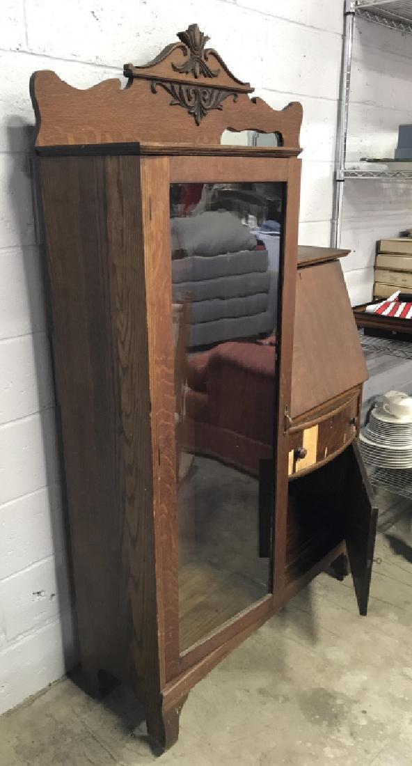 Victorian Carved Wooden Dresser Chest & Desk (1 of 8)