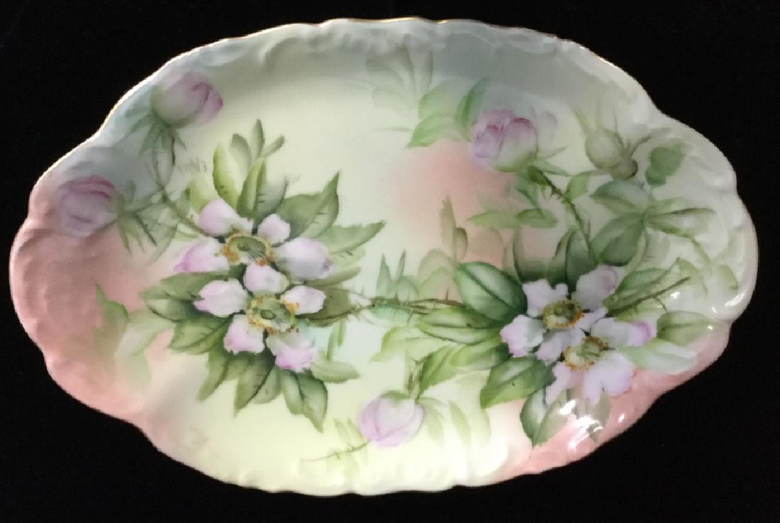 LIMOGES Signed E. MILCK Vintage Porclain Platter (1 of 8)