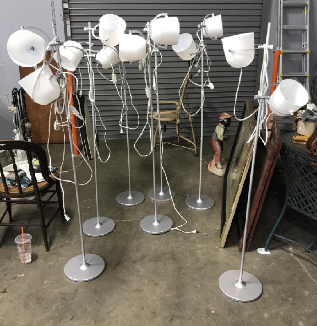 Set 7 IKEA Swivel Floor Lamps W Two Shades (1 of 8)