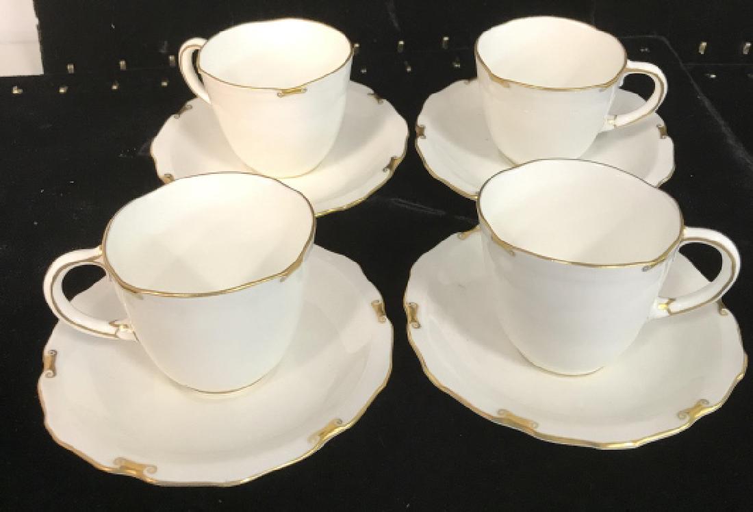 Royal Crown Derby White Gold Porcelain Set (1 of 7)