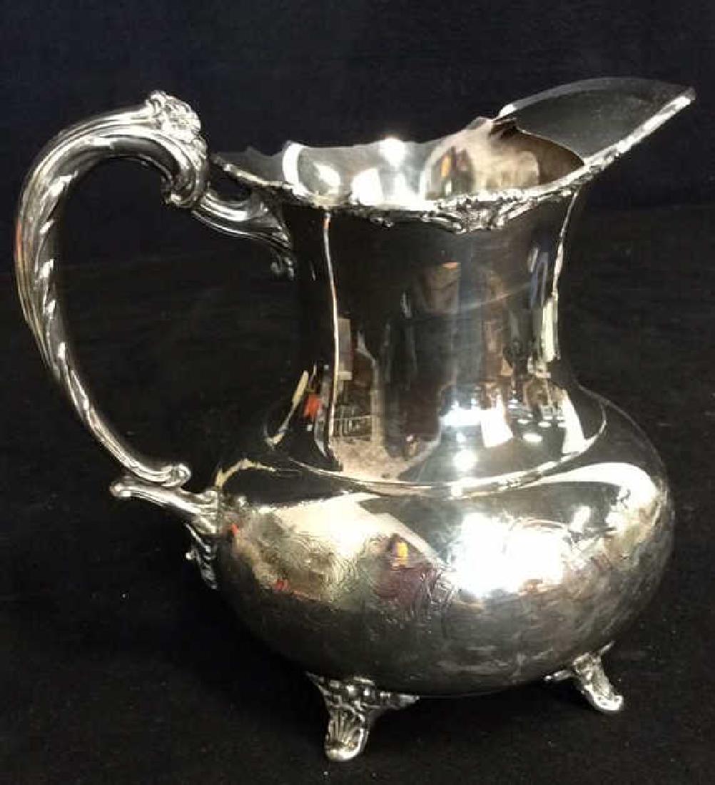 Silver Plate Sheffield Footed Water Pitcher (1 of 11)