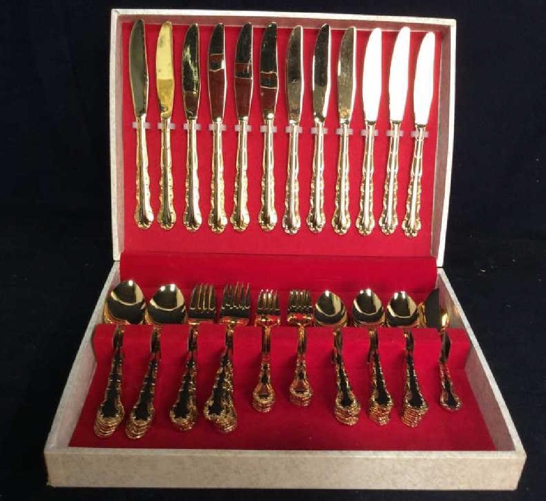 Boxed Set Vermeil AVIVA Place Settings for 12 (1 of 12)