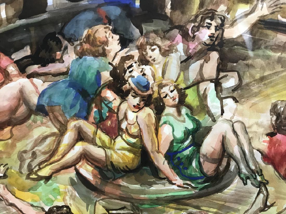 Watercolor Signed REGINALD MARSH (1 of 10)