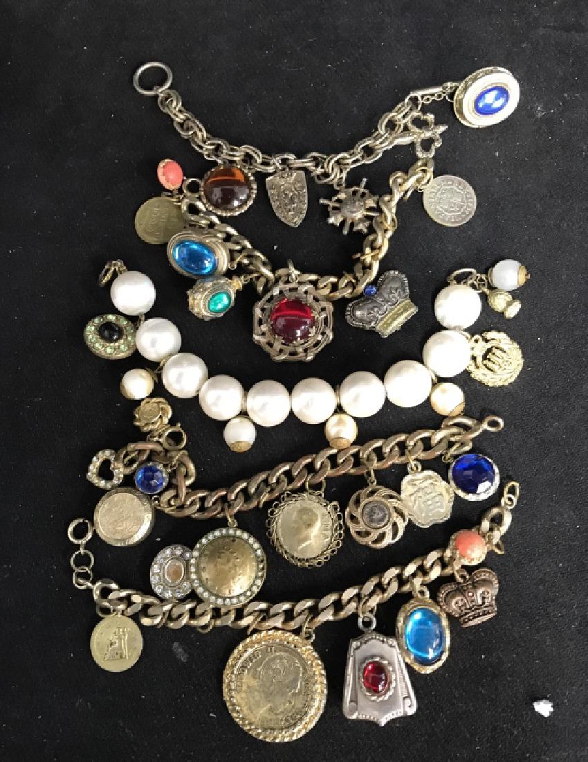 Estate Jewelry 6 Chunky Charm Bracelets (1 of 16)