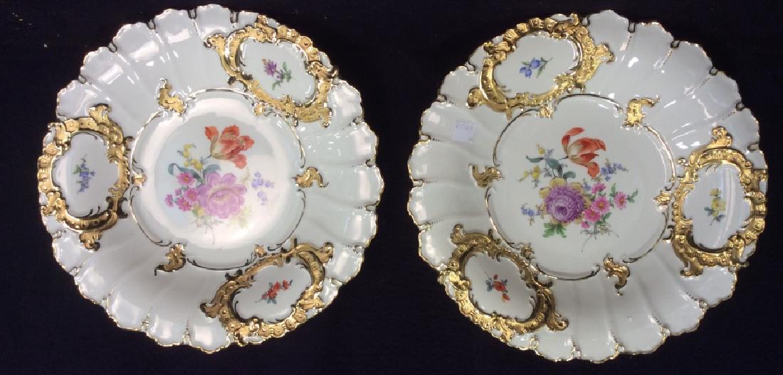 Pair Meissen Hand Painted Platters (1 of 10)