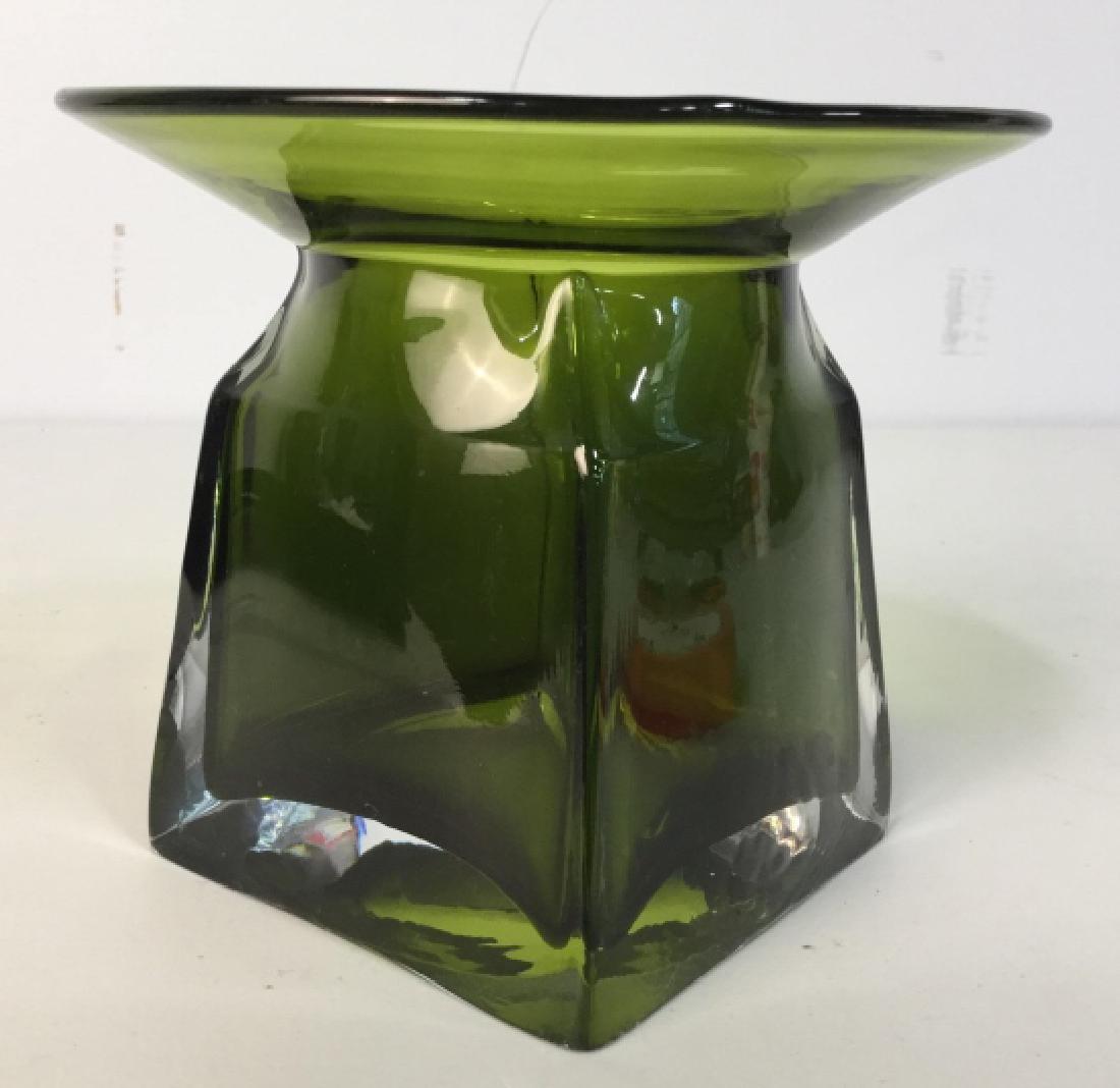 Lime Green Art Glass Vase (1 of 10)