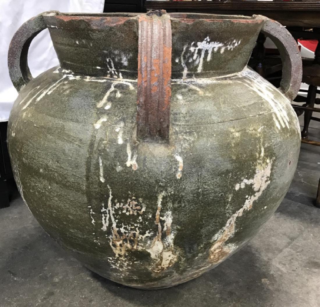 XL Terracotta Glazed Ceramic Vessel (1 of 9)