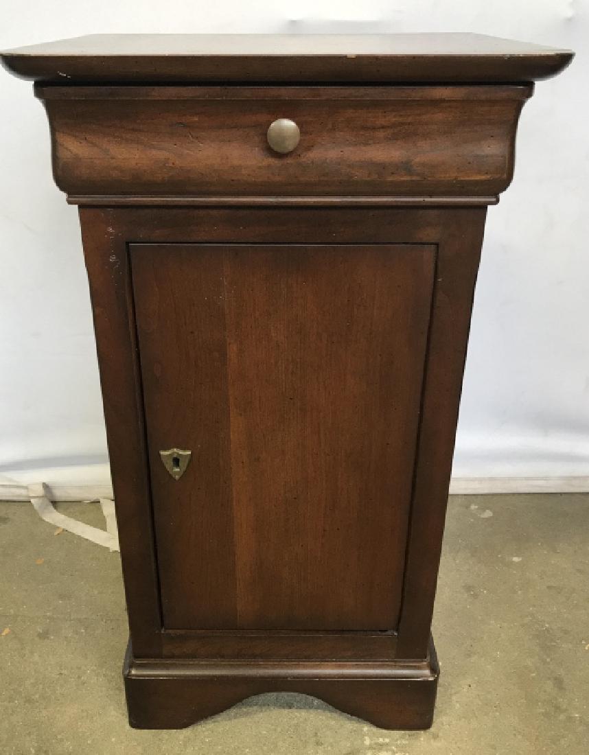 Vintage Side Table W Cabinet (1 of 6)