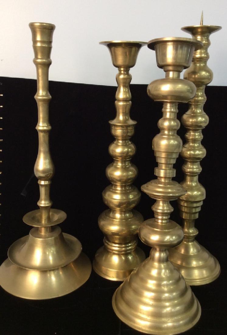 Group 4 Oversized Brass Candlesticks (1 of 14)