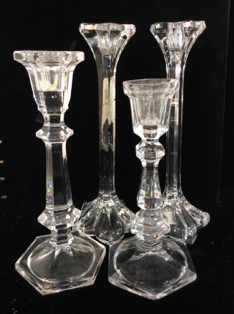 Group 4  rystal Glass Candlesticks (1 of 8)