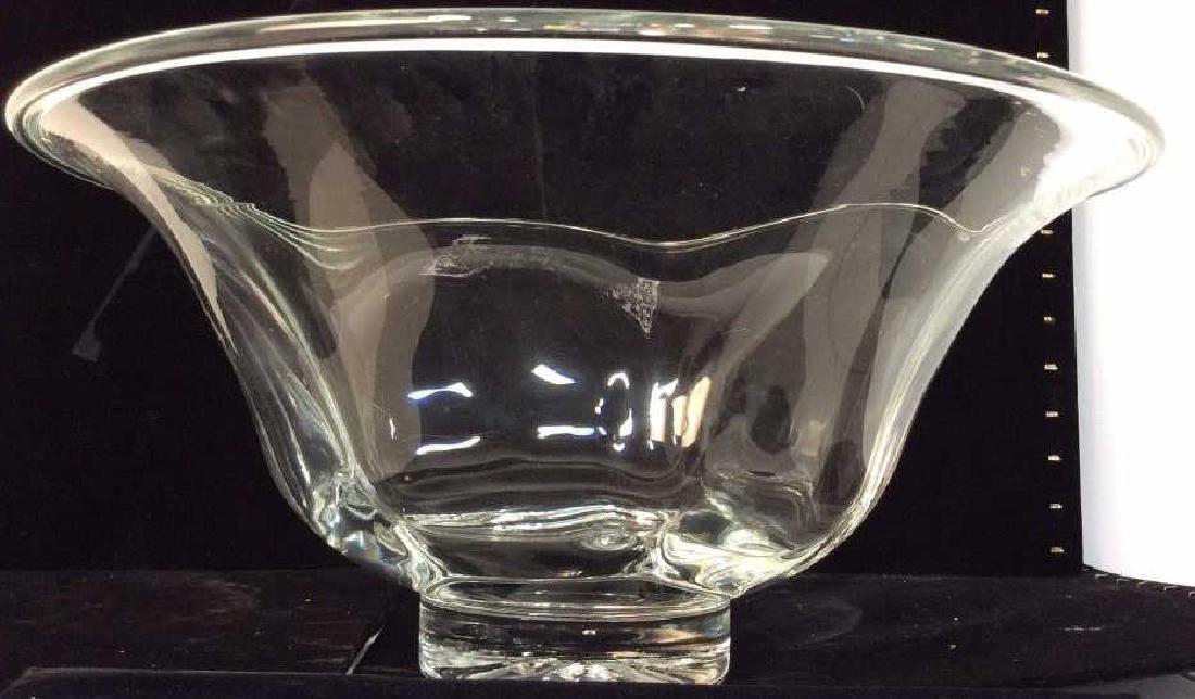 SIMON PIEARCE Hand Blown Centerpiece Bowl (1 of 10)