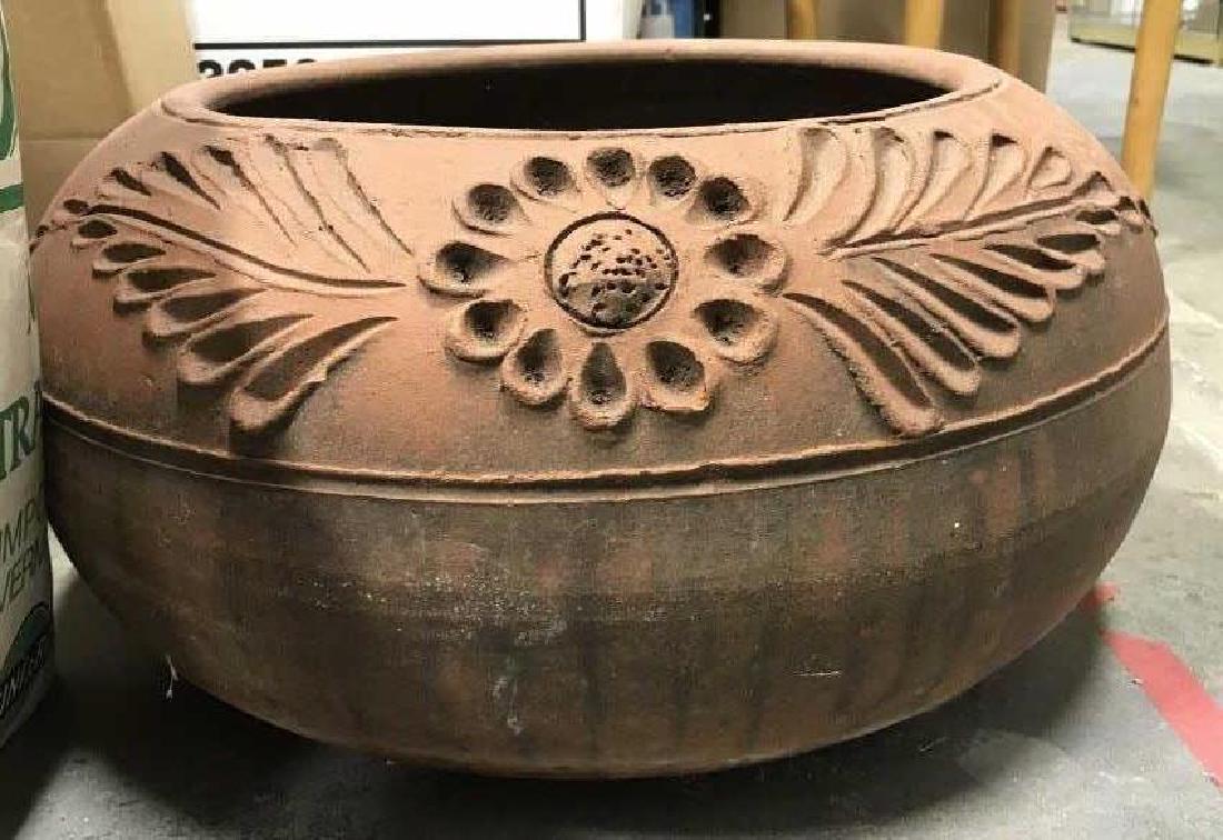 Floral & Leaf Detailed Terra Cotta Planter (1 of 5)