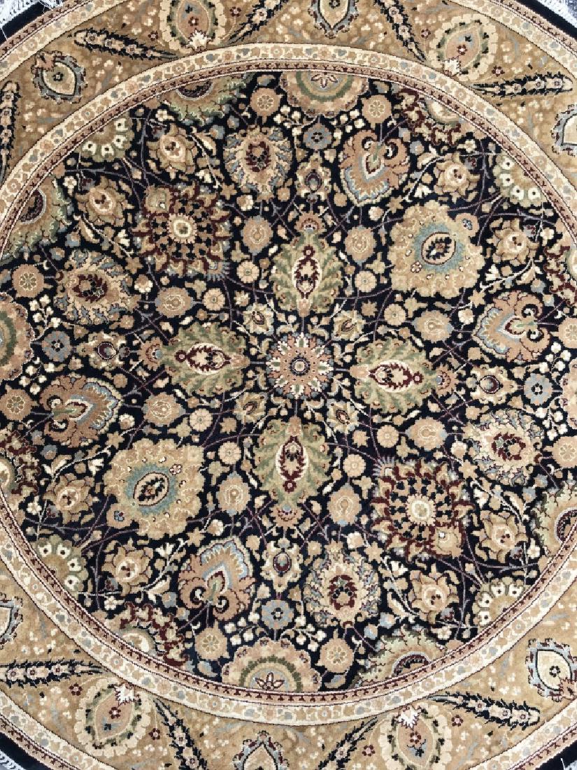 Intricately Detailed Handmade Round Wool Rug (1 of 8)