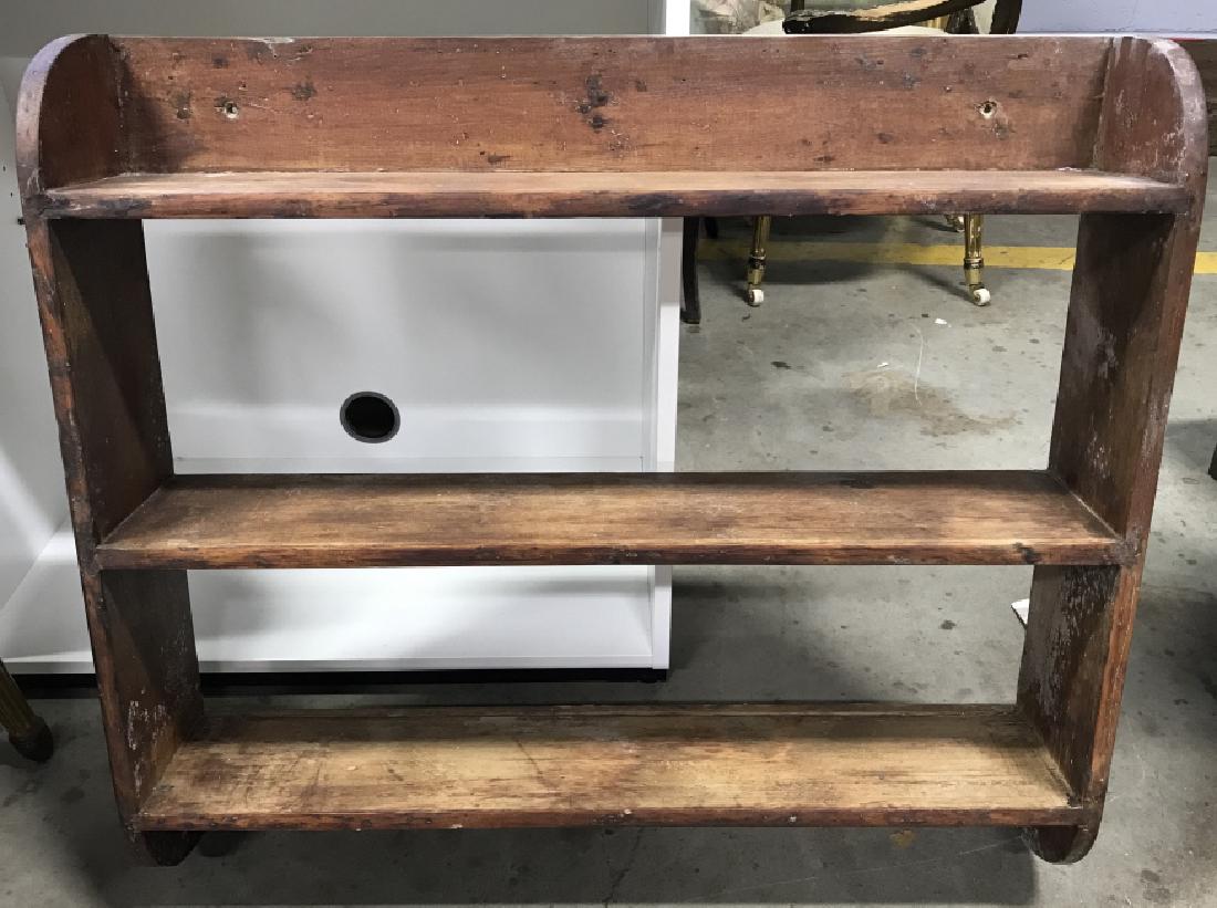 Vintage Poss Antique Three Tiered Wooden Shelf (1 of 9)