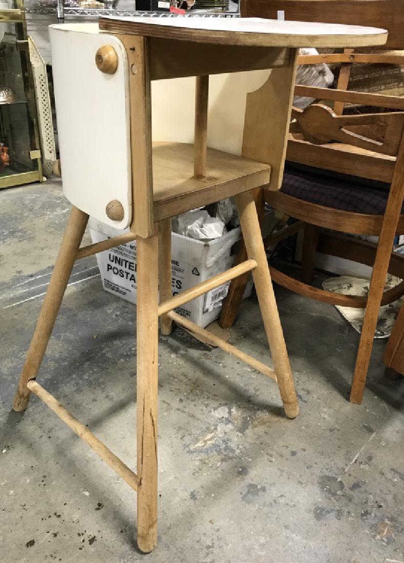 Vintage Wooden Baby High Chair (1 of 5)