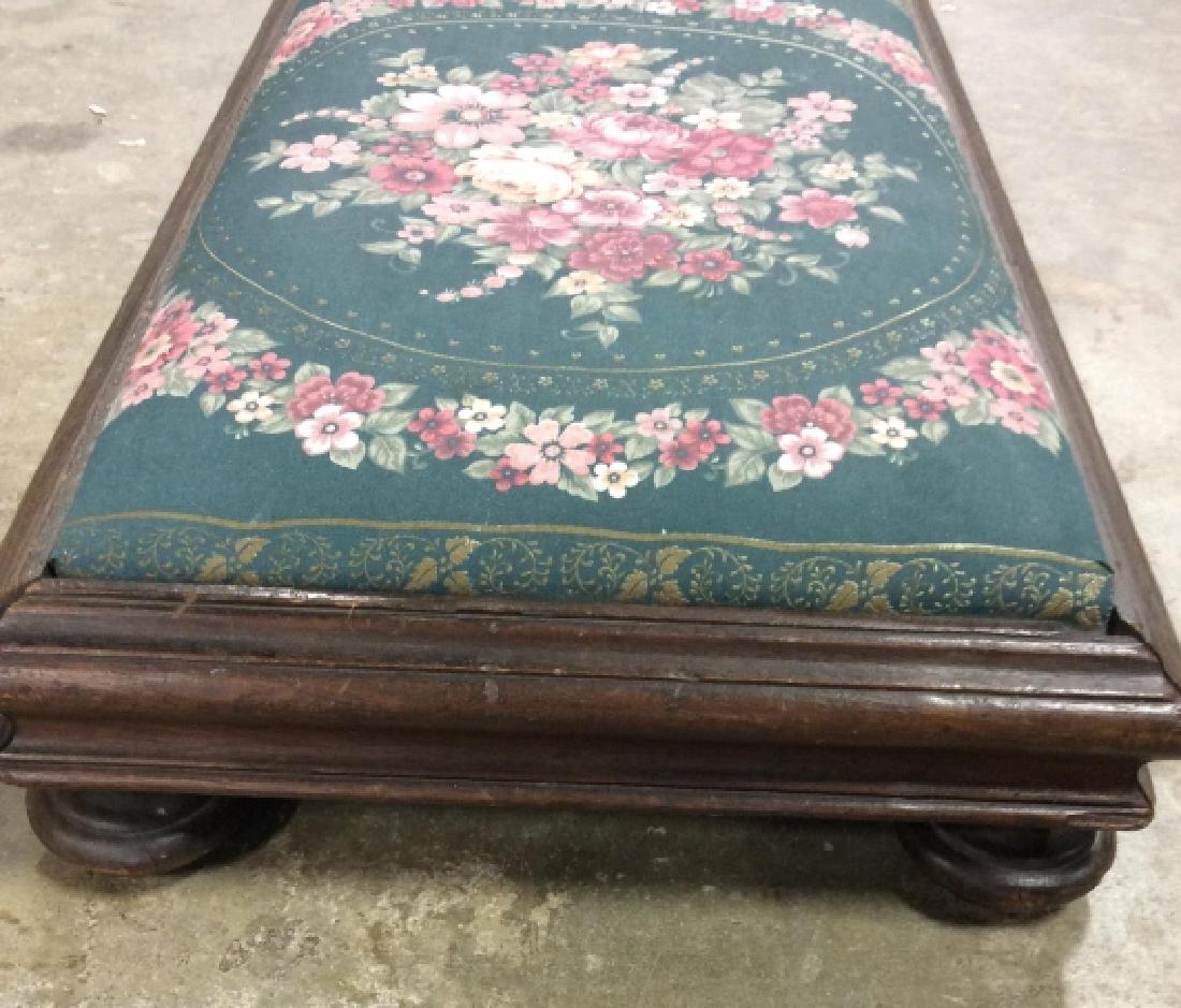 Vintage Upholstered Low Bench (1 of 7)