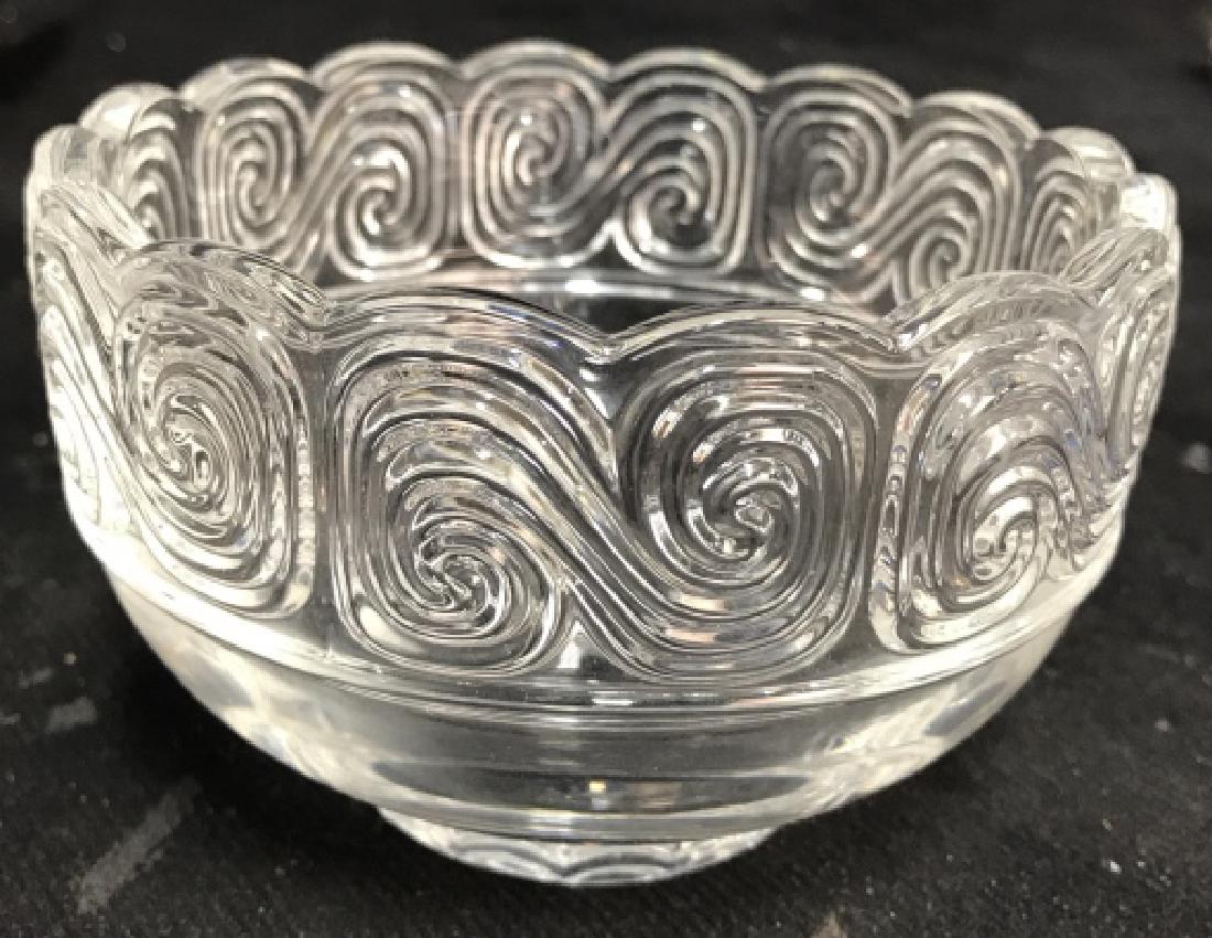 Tiffany and Co Swirl Glass Crystal Bowl (1 of 7)