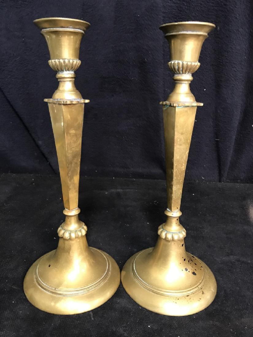 Pair Vintage Brass Candlesticks (1 of 6)