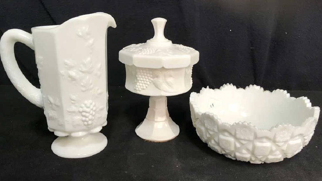Milk Glass Table Top Accessories (1 of 12)