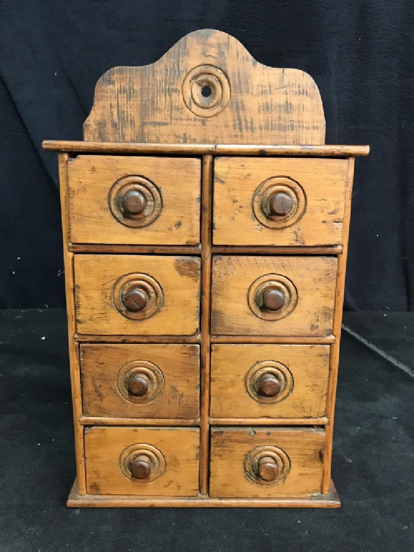 Antique Pine Mini Chest Wall ount (1 of 12)