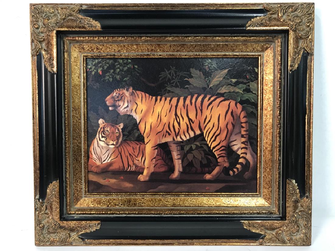 Ornately Gold Framed Tiger Print (1 of 7)