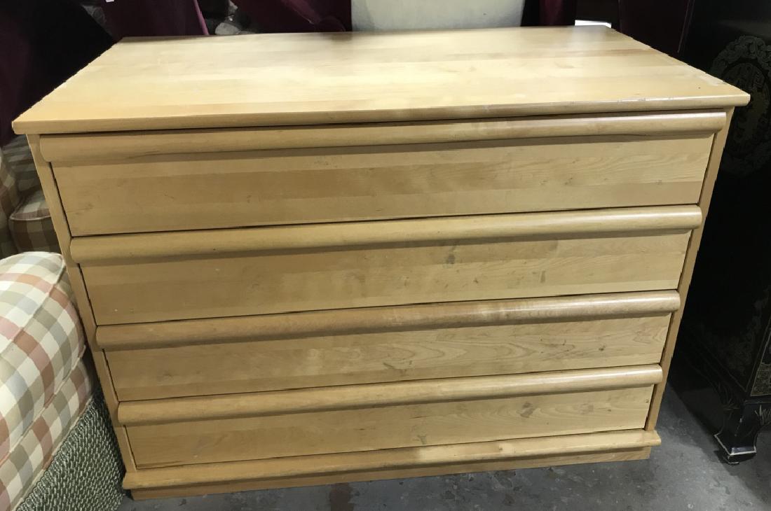 Contemporary Blonde Wooden Dresser (1 of 5)