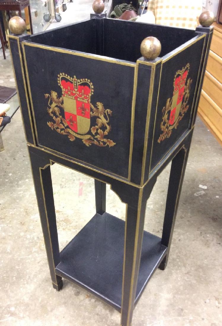 Vintage Large Size Painted Box on Stand (1 of 6)