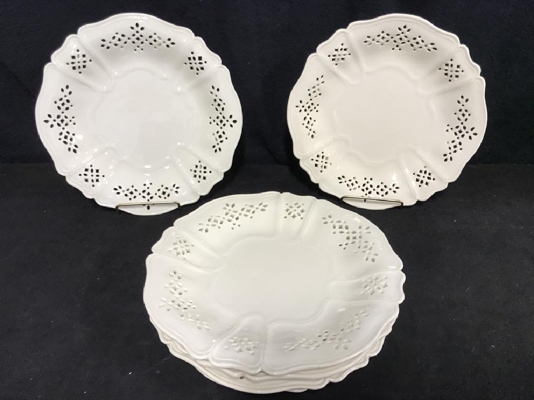 Set 6 Italian Openwork Ceramic Dishes (1 of 5)