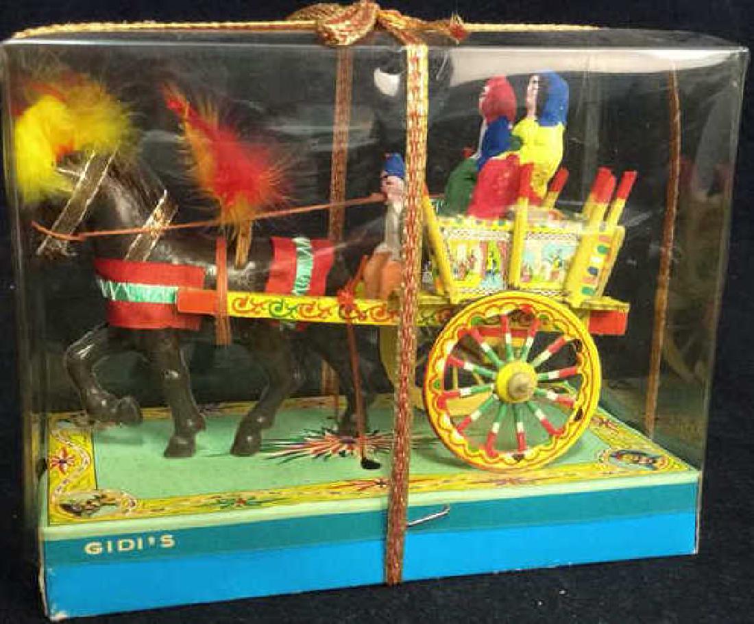 Vintage GIDI’S Ornament Folk Art Horse&Carriage (1 of 10)