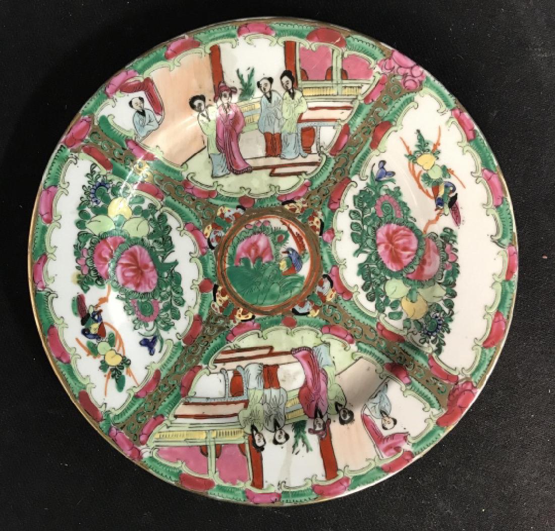 Rose Medallion Asian Porcelain Plate (1 of 8)
