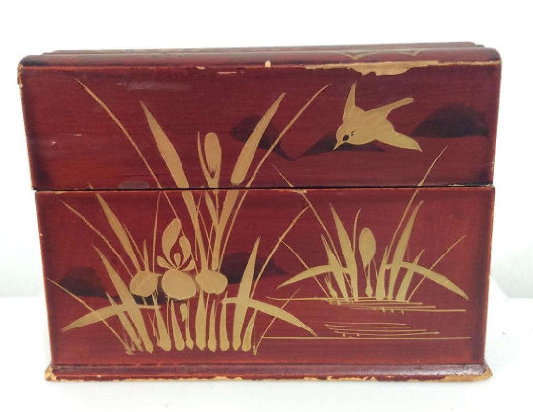 Vintage Japanese Laquerware Playing Card Box (1 of 8)