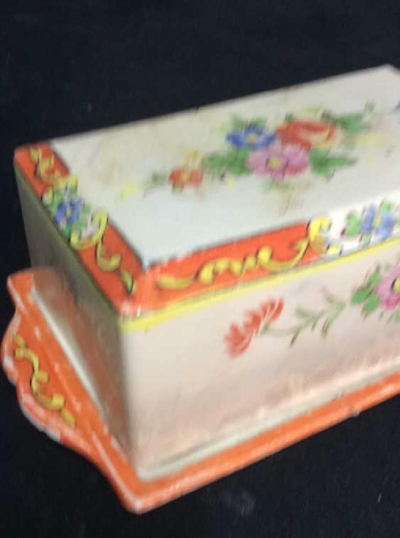 Vintage Painted Ceramic Butter Dish (1 of 9)