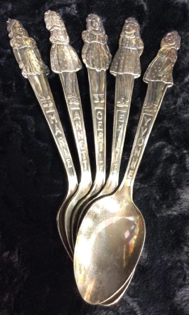 CARLTON Silver Plate ‘Quints’ Collectible Spoons (1 of 8)