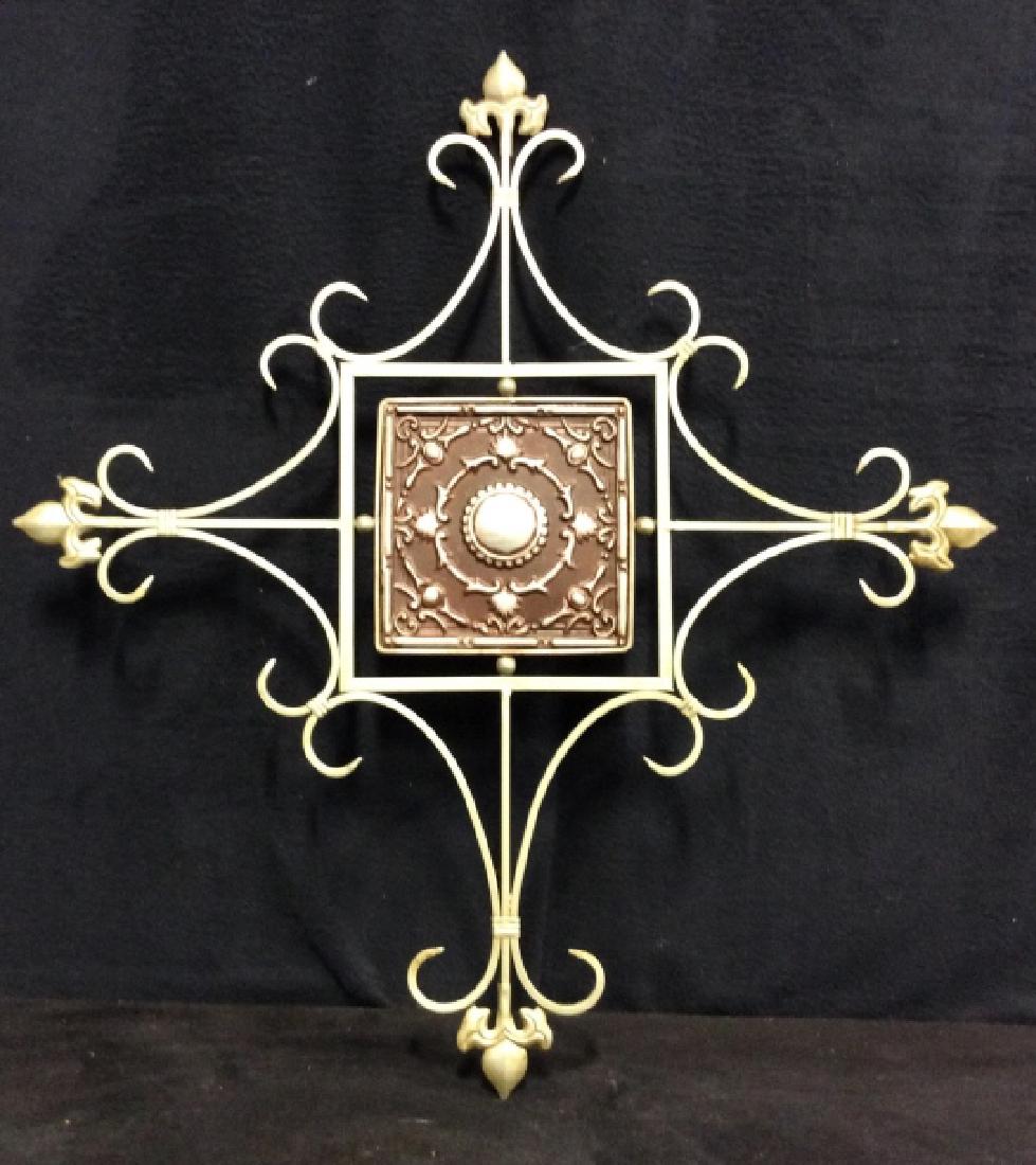 Scrolled Metal Wall Art Hanging (1 of 7)