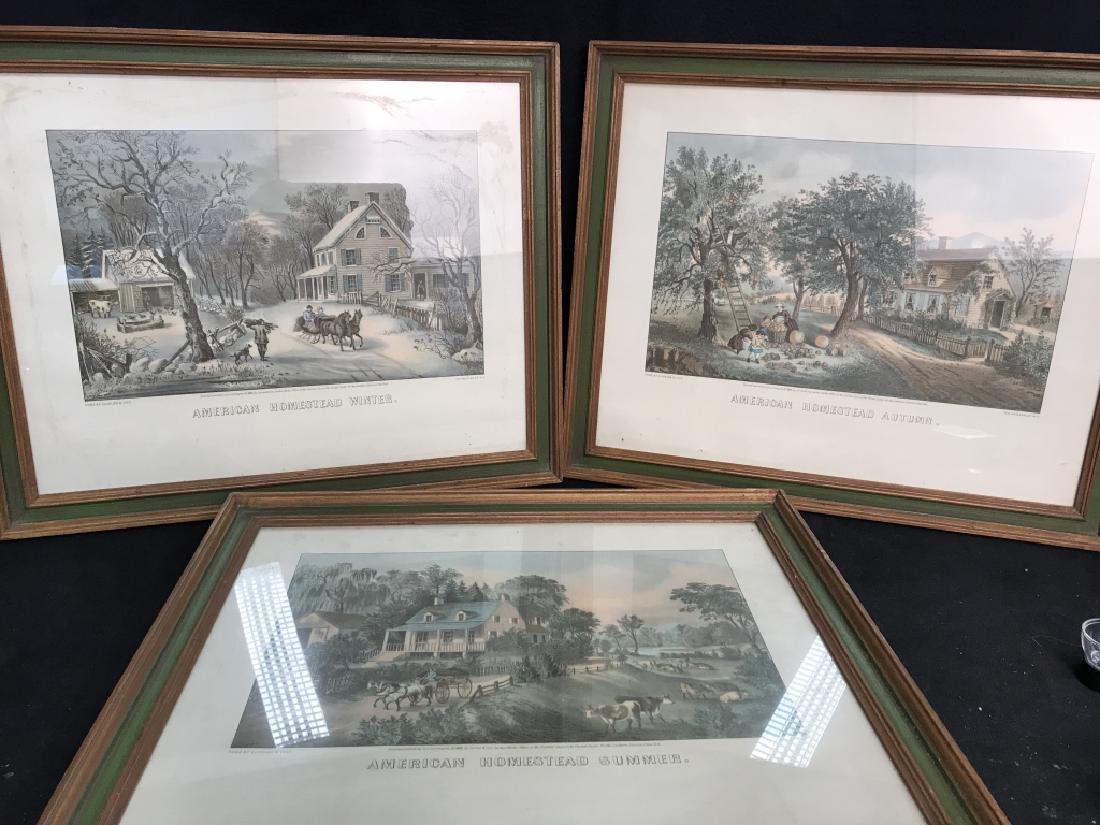 Set3 Currier&Ives American Homestead Prints (1 of 9)