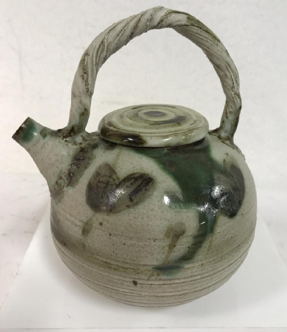Hand Formed Ceramic Pottery Teapot W Lid (1 of 6)